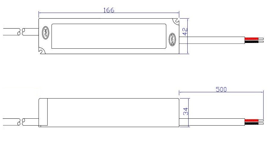 Freezer Waterproof LED Power Supply Class 2 IP67 Strip Light LED Driver