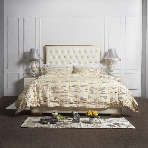 Buy cheap 100% Cotton Hotel Bedding Sets Custom Duvet Cover Bed Linen King Size Bed Sheet from wholesalers