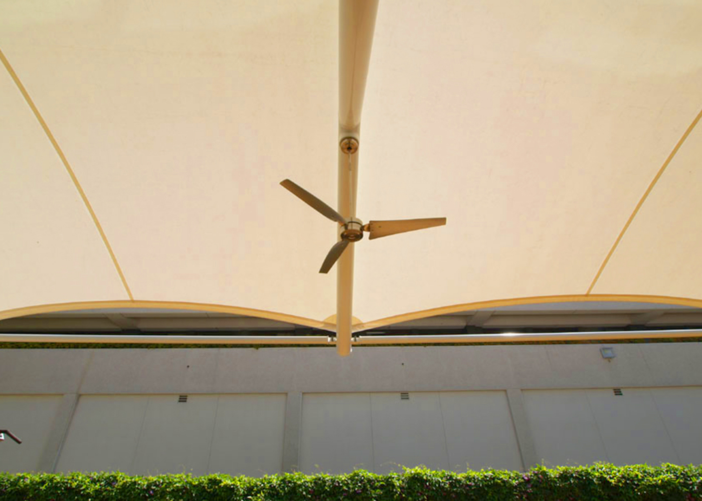 Customized Glass Fabric Trussed Steel Frame Membrane Tensioned Structures Aircraft Hangar Canopy