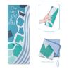 Buy cheap 1.5mm Thick Folding Hot Yoga Mat , Made from Natural Tree Rubber Suede from wholesalers
