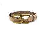 103cm Women's Fashion Leather Belts With Metal Buckle