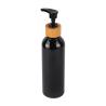 Buy cheap Black Round Shoulder Cosmetic Lotion Bottle Bamboo PET Bottle 180ml 200ml 250ml 300ml from wholesalers