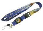 Colorful Flat Polyester nylon Waterproof Phone Lanyard strap With Hook Buckle
