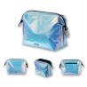 Buy cheap Portable Zippered PU Leather Holographic Cosmetic Bag from wholesalers