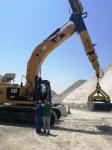 1600Kg Capacity Clamshell Telescopic Arm For Excavator ≥36t Heavy Duty