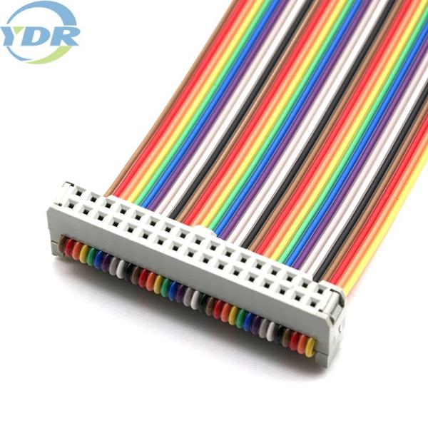Buy cheap IDC 2.54 Pitch 34 Pin Flat Cable Rainbow Color UL2651 28AWG from wholesalers