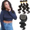 Buy cheap Soft 3 Bundles Virgin Brazilian Hair Extensions , Brazilian Virgin Curly Hair Weave from wholesalers