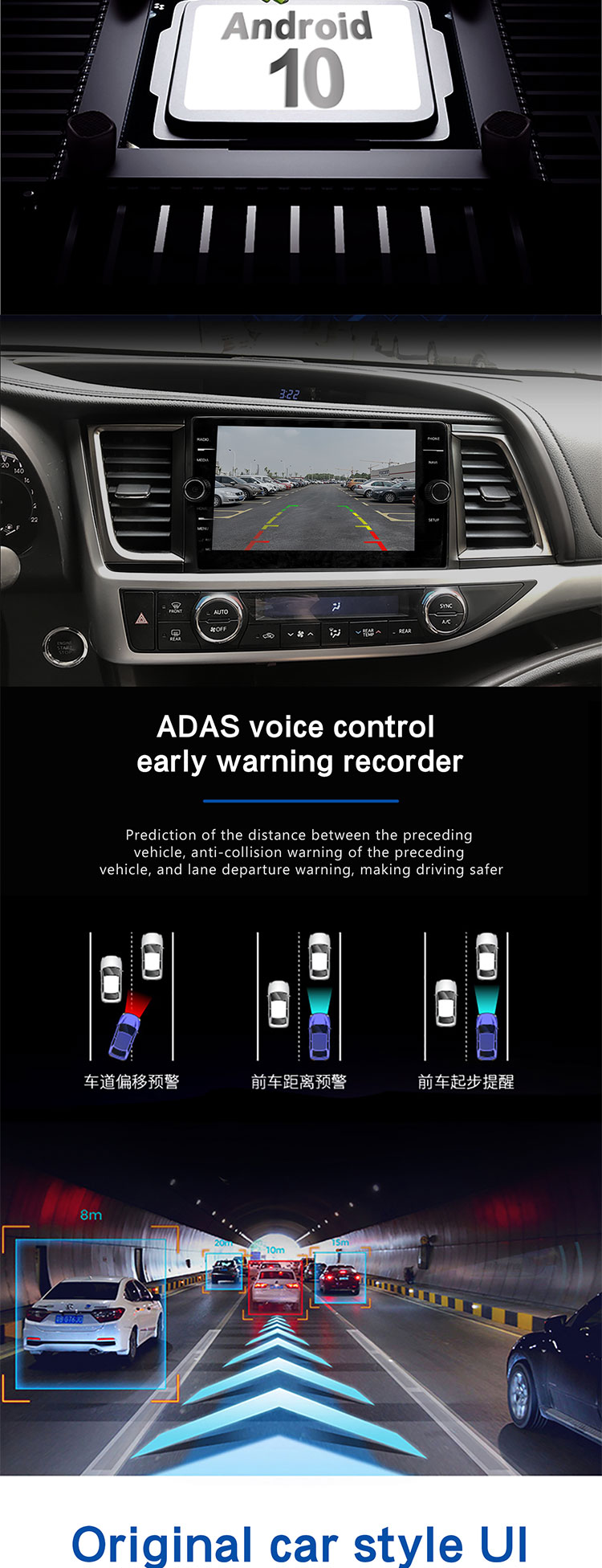 Universal Year Car Multimedia Navigation with Full Touch Screen QELD and 2GB 32GB RAM/ROM