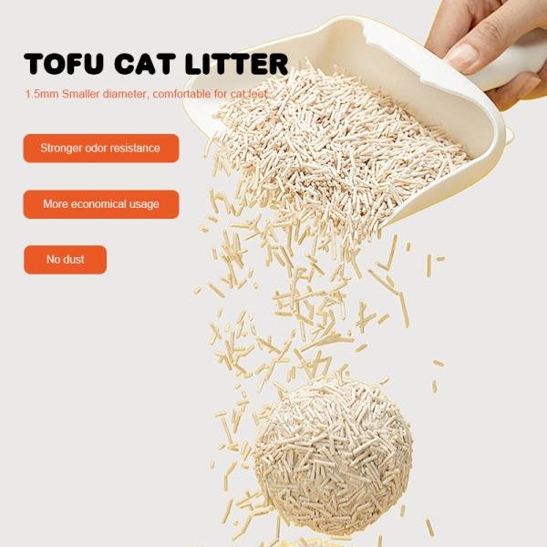 Buy cheap Tofu Sand Litter 100% Natural Ecological Cat Flushable Litter Original Milk from wholesalers