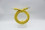 Yellow Cat5E Ethernet Patch Cable UTP 24AWG CCA High Speed Transmission Cable