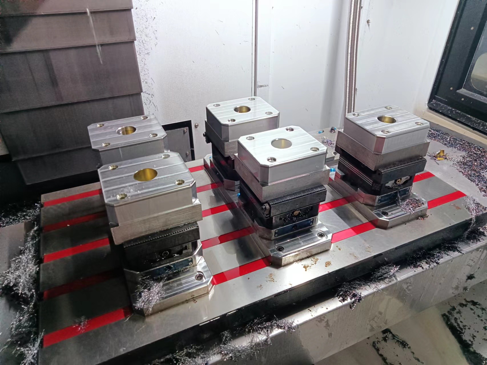 Heavy Cutting Manual Clamping Fixtures 155mm Cnc Milling Fixturing