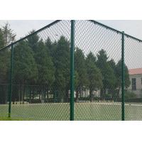 Buy cheap 2.5M Height Green Coated Chain Link Fencing 3.0mm Cyclone Wire Netting For product