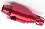 OEM Red Precision CNC Machining , Rapid CNC Machining Steel Brass Material