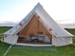 3 X 2M Outdoor Camping Canopy 285G Color Beige Cotton Canvas Bell Tent