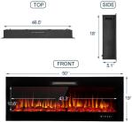 Customized Logo Acceptable 60 Inch Indoor 3D Artificial Fire Flame Electrical
