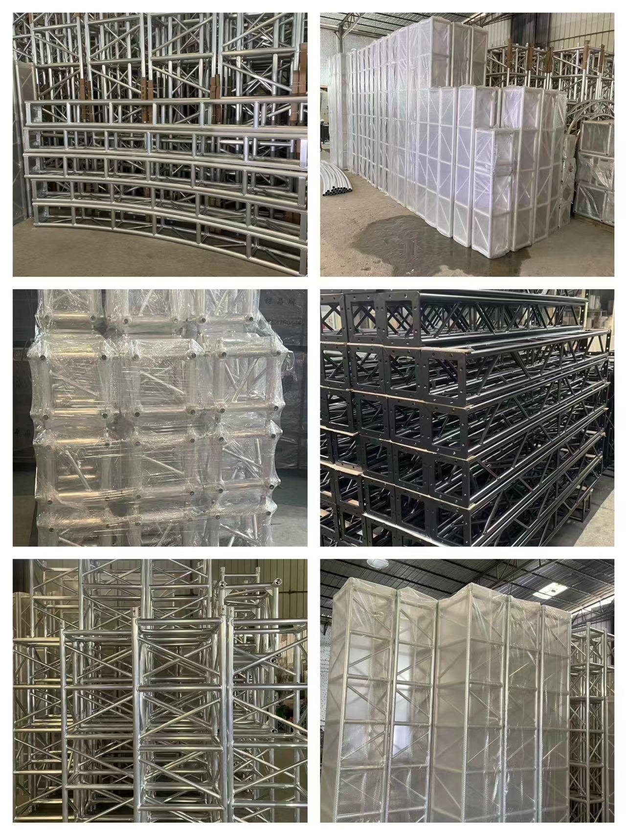 Round Square Aluminum Alloy DJ Lighting Truss Stand Custom For Concerts