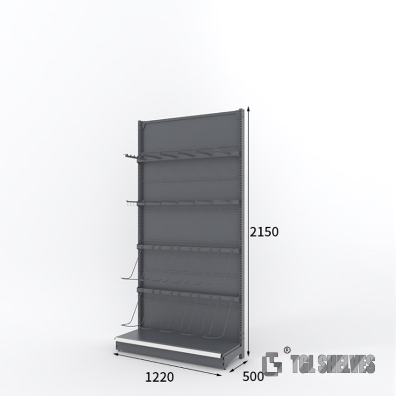 Flexible 80-120Kg/ Layer Gondola Display Rack Sturdy Supermarket Shelving Systems