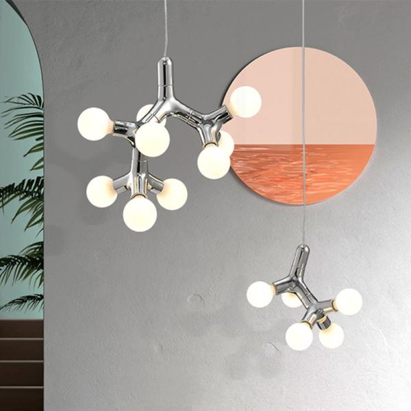 Buy cheap Nordic Copper Chandelier For Dinning Room Modern Living Room Glass Chandelier(WH-MI-444) from wholesalers