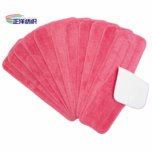Buy cheap Microfiber Wet Cleaning Mop Red Multi Usage 5.5"X18" 3 Ply Wet Mop Head from wholesalers