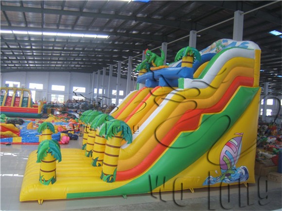 big exciting kid Forest Inflatable Slide, outdoor inflatable toys