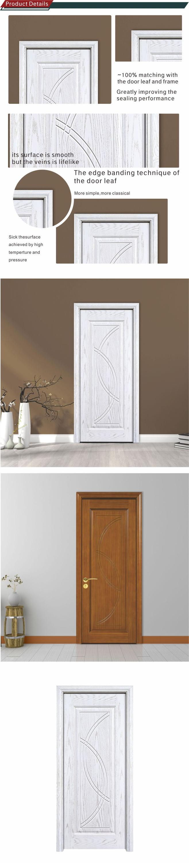 Oak veneer rough painting modern wooden door designs with long lifespan