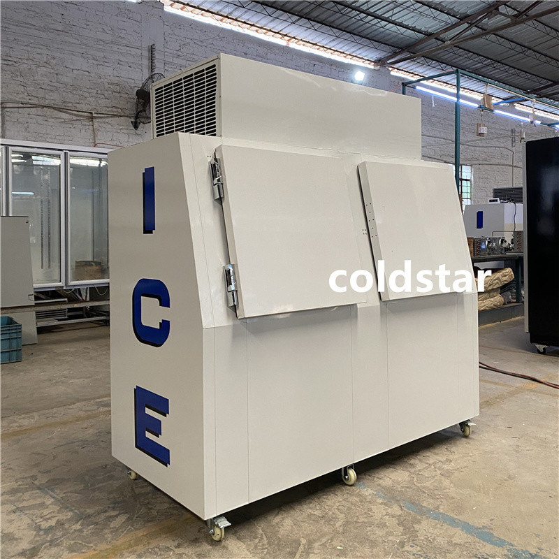 Commercial Outdoor Cube Ice Merchandiser Bagged Ice Storage Bin