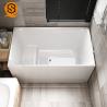 Buy cheap Acrylic Solid Stone Freestanding Tub Seamless Joint White Matte 170CM from wholesalers