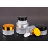 Buy cheap Frosted Glass Makeup Containers 30g Glass Face Cream Jars Wide Mouth from wholesalers