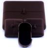 Buy cheap Rectangle Brown Velvet Jewelry Box for Hanhong Custom Logo Bracelet Earrings from wholesalers