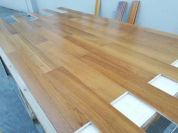 Buy cheap natural lacquered Burma Teak multi layers engineered wood flooring from wholesalers