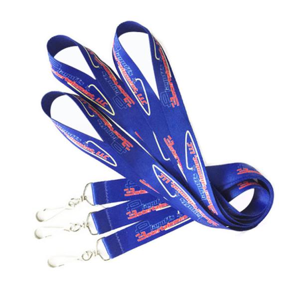 Buy cheap Plastic Woven Neck Badge Lanyard Retractable Badge Holder Logo Custom from wholesalers