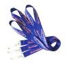 Buy cheap Plastic Woven Neck Badge Lanyard Retractable Badge Holder Logo Custom from wholesalers
