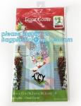 Promotional custom printing plastic door cover PE christmas door/window/wall