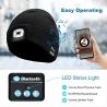 Buy cheap LED Bluetooth Beanie With headlamp,Unisex USB Rechargable hands free headlights Women Men Gifts for Dad Him Husband from wholesalers
