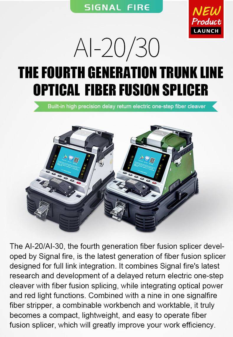 AI20 AI30 AI10 FTTH Fusion Splicer FTTH Optical Fiber Welder Fiber Optic Splicing Machine