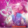Buy cheap 925 Sterling Silver Personalized Double Heart Necklace Rhodium Plated Austrian crystal Crystals from wholesalers