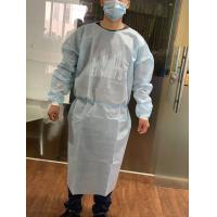 Buy cheap Polypropylene Disposable Isolation Gown Blue Medical Materials Personal Care product