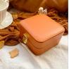 Buy cheap OEM Small Portable Jewelry Box With Lock PU Leather 10cm 5cm from wholesalers