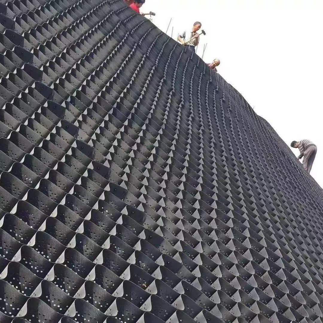 Green HDPE Geocell Geocelda For Road Reinforcement Best and Online Technical Support