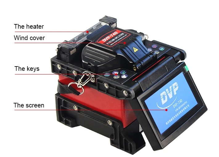 Handheld FTTH Arc Splicer Compatible with RJ45 SM/MM/DS/NZDS Fiber Optic Welding Machine