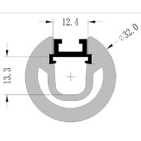 Buy cheap Suspended Aluminum Extrusion Channel Profiles Housing Anodized For LED Strip product