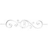 Buy cheap Main Gate Decorative Wrought Iron Railing Parts Metal Handrail Components from wholesalers
