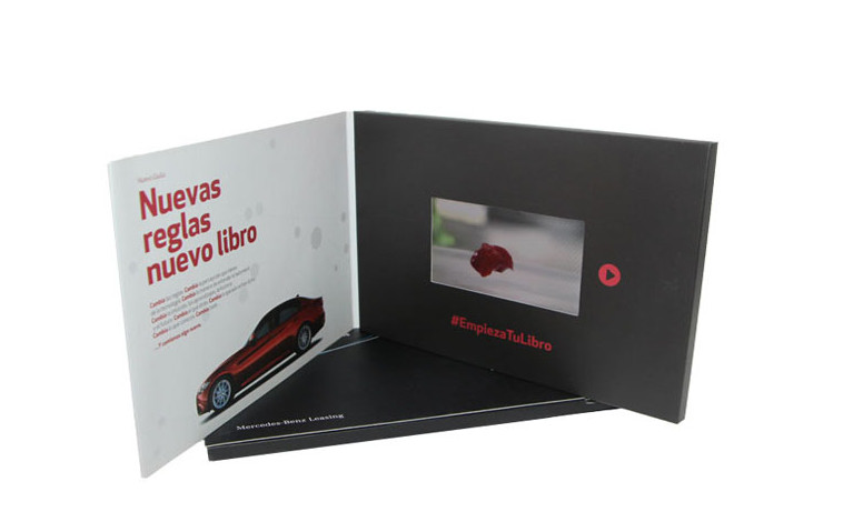 4.3 inch invitation lcd video greeting card/video booklet/lcd video book