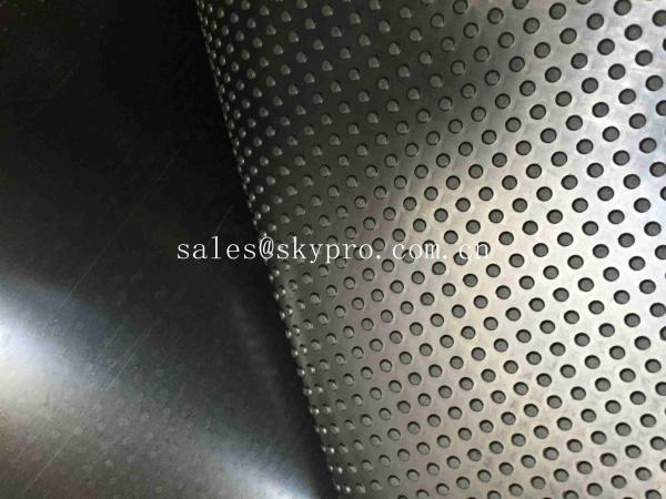 Buy cheap Anti - Slip Floor Rubber Mat Roll Black Grooved Little Dot Pattern from wholesalers