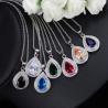 Buy cheap Hot selling Womens Luxury Wedding Flower CZ Zircon jewelry Set Fashion Waterdrop Necklace Earrings Set Jewellery sets from wholesalers