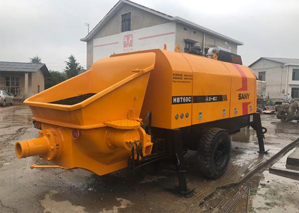 Buy cheap 115KW Sany 60CBM/H Trailer Mounted Concrete Pump With Diesel Engine from wholesalers