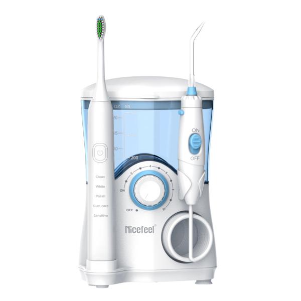 Buy cheap Combo Electric Toothbrush IPX4 Countertop Water Flosser Teeth Whitening 600ml from wholesalers