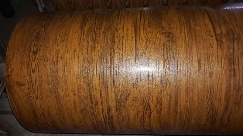 Wall Cladding Interior Decoration Wood Grain Steel Coils Pre-Painted Galvanised Steel Coil Z180 PE 15 Years Warranty