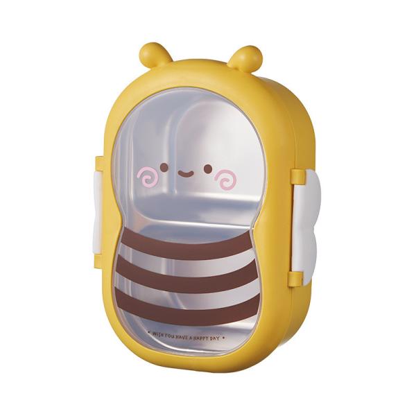 Buy cheap Metal Bento Lunch Box Bee Shaped Lunch Box 304 Stainless Steel Yellow from wholesalers