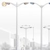 Buy cheap Galvanized Solar Street Light Pole/Steel Light Pole/Lamp Post With Single Or Double Arms from wholesalers